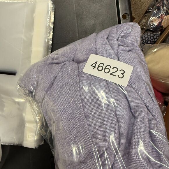 Sonoma Shirt Men L Large Blue Button Up Collared Long Sleeve Cotton Pockets - Picture 7 of 7